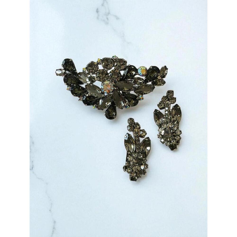 Vintage Juliana Rhinestone Brooch & Earrings Set – Earrings Ref. 4724